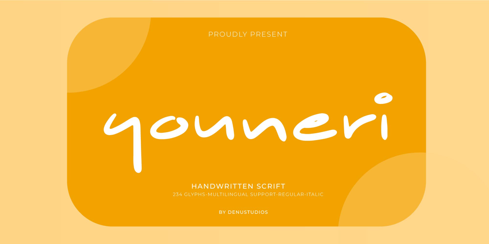 Youneri font