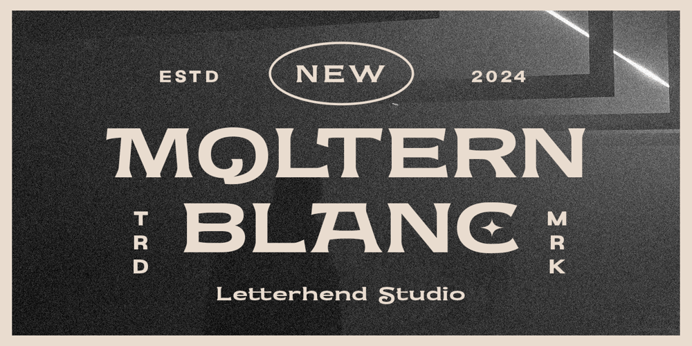 Moltern Blanc font