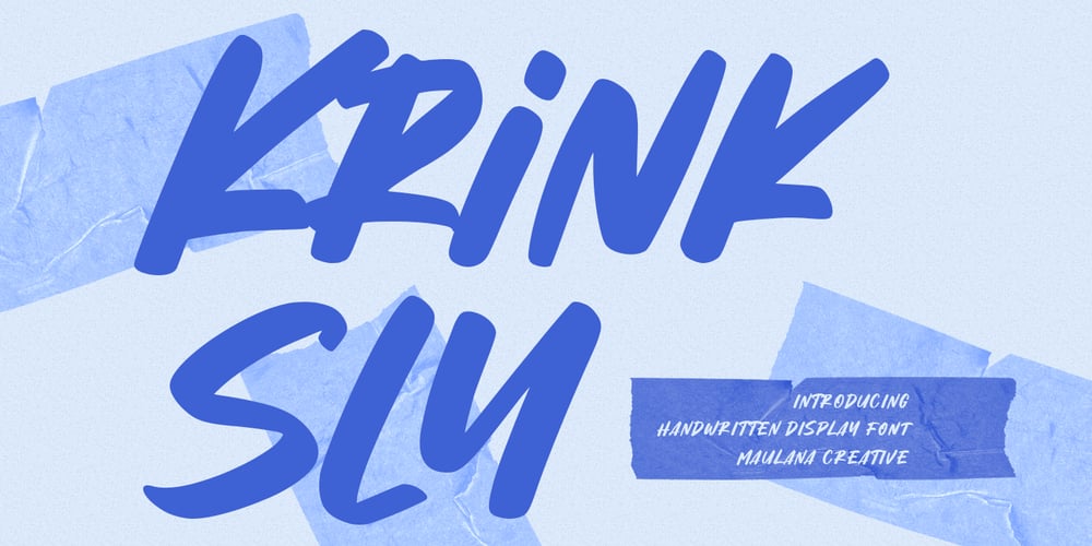 Krinksly font