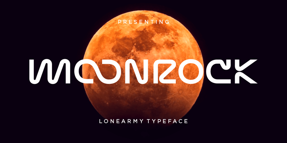 Moonrock font
