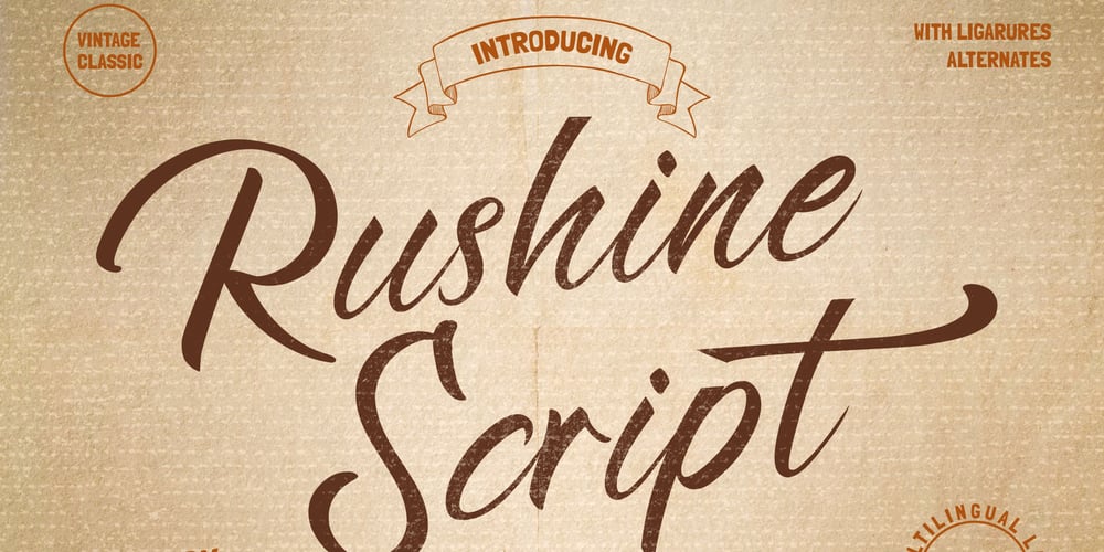 Rushine font