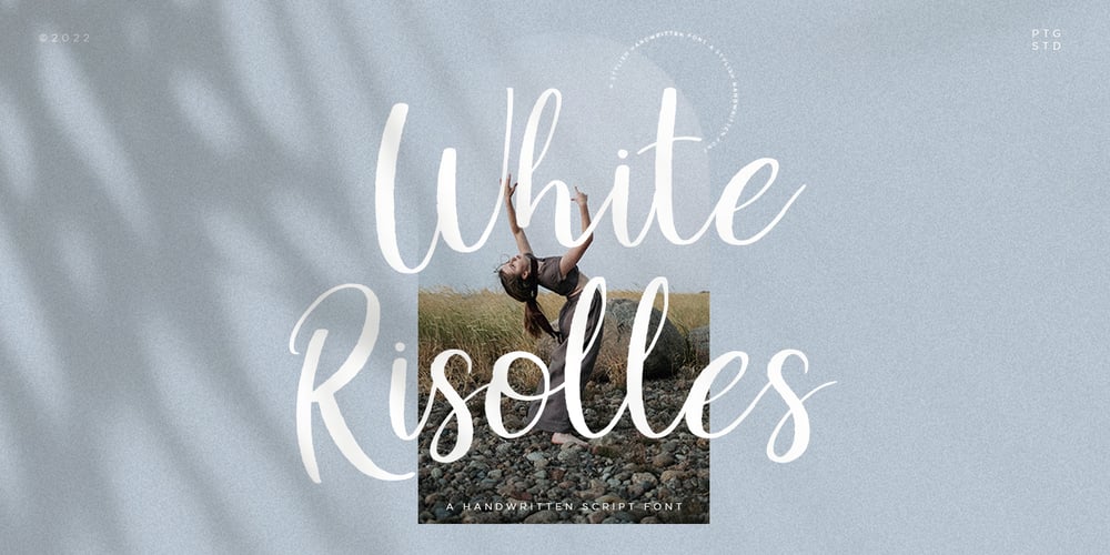 White Risolles font