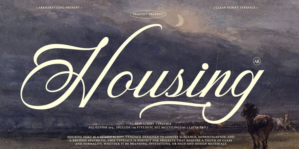 Housing font