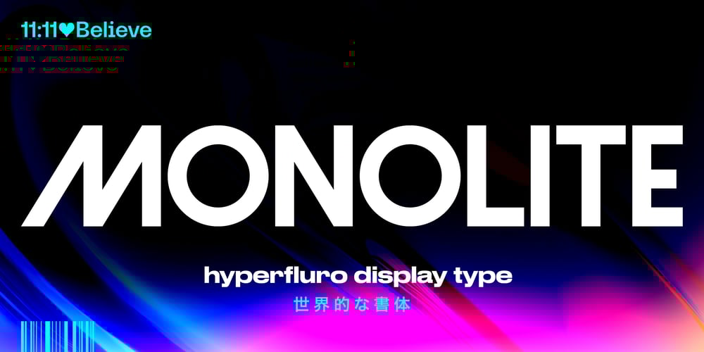 Monolite font