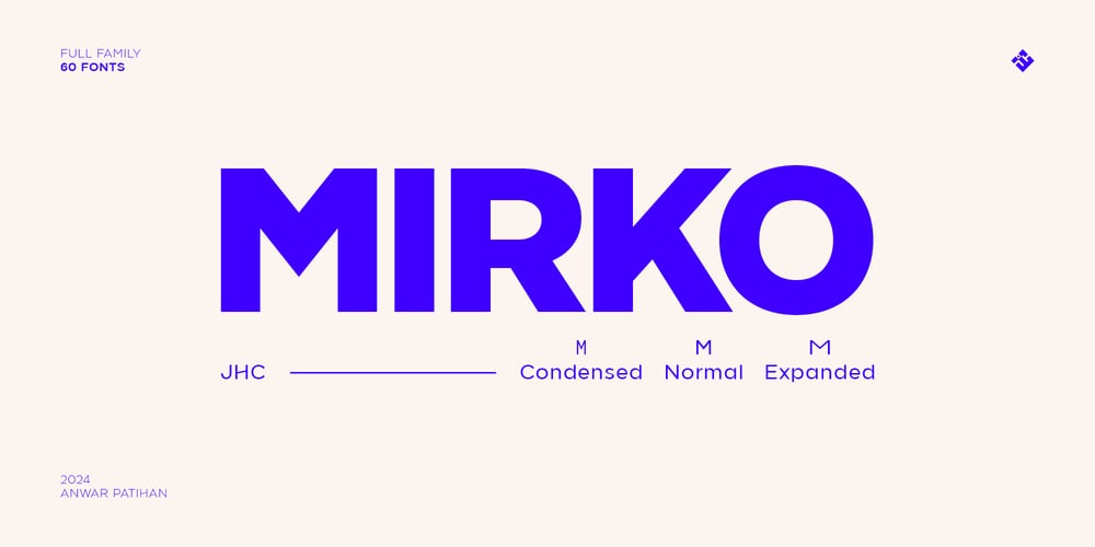 JHC Mirko font