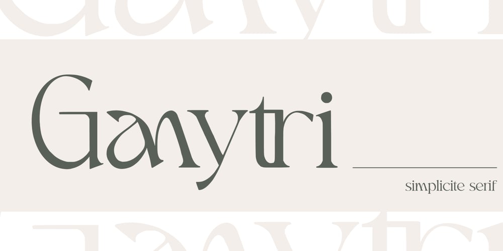 Ganytri font