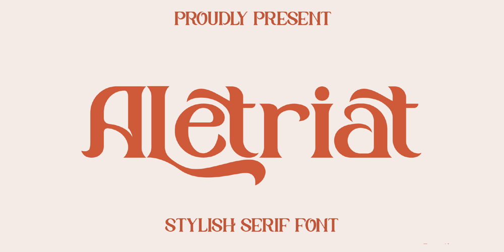 Aletriat font
