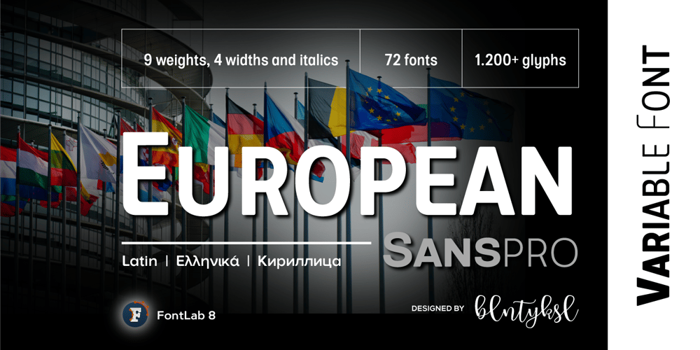 European Sans Pro Variable font