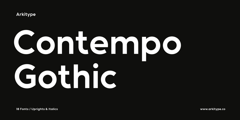 Contempo Gothic font