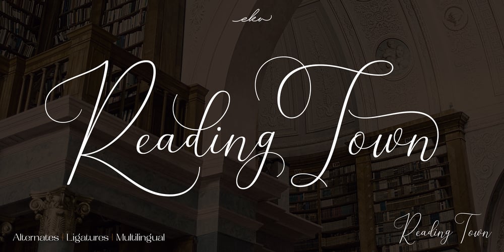 Reading Town font