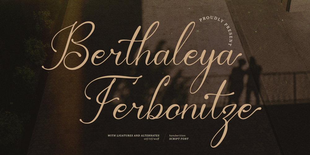Berthaleya Ferbonitze font