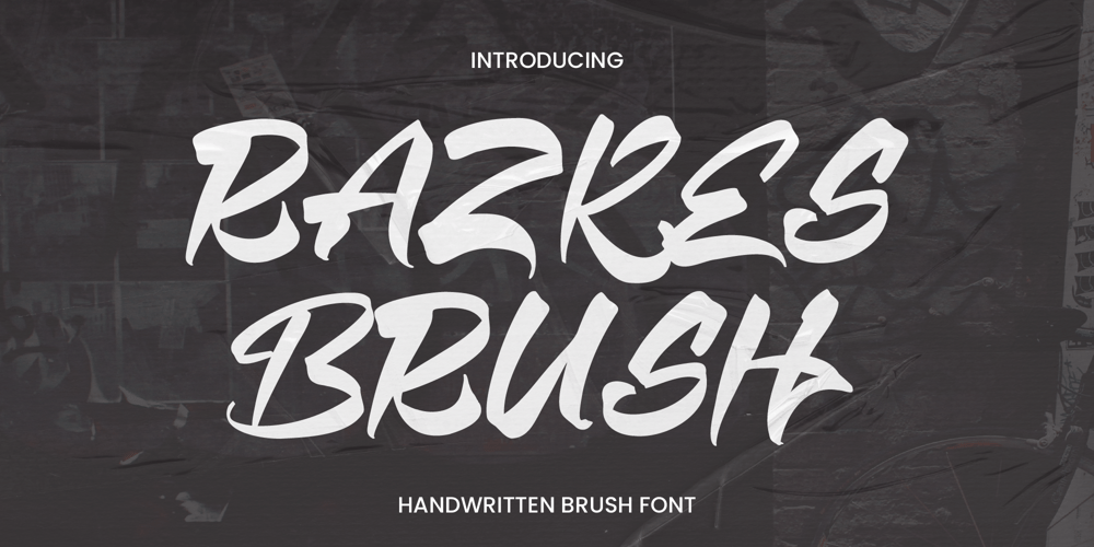 Razkes Brush font