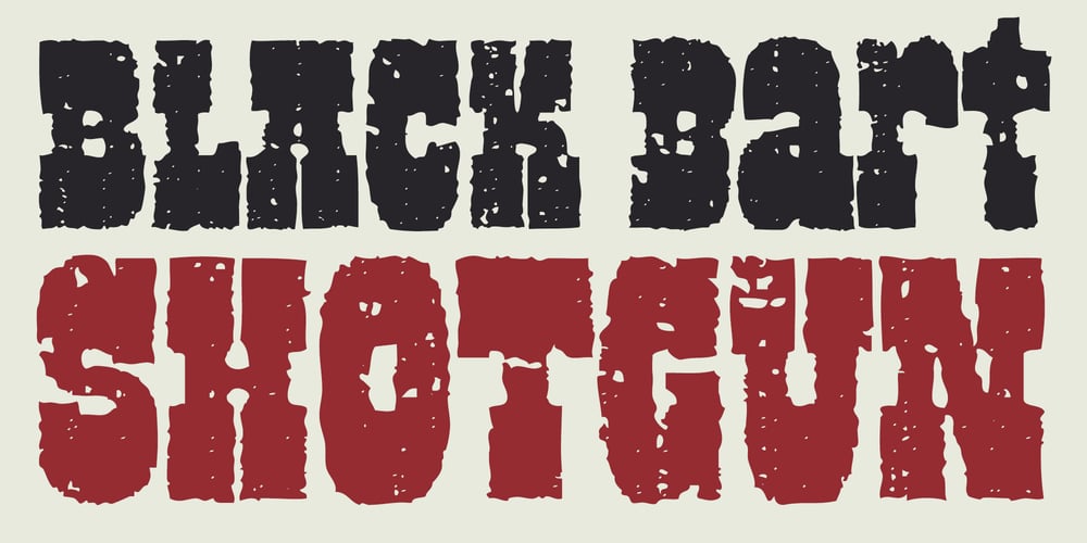 Black Bart Shotgun font
