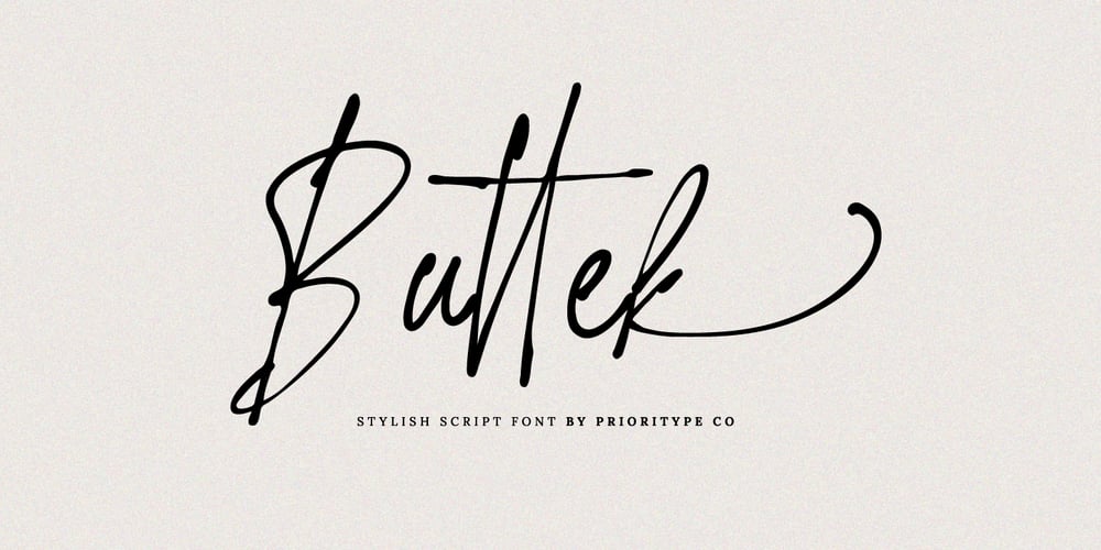 Buttek font