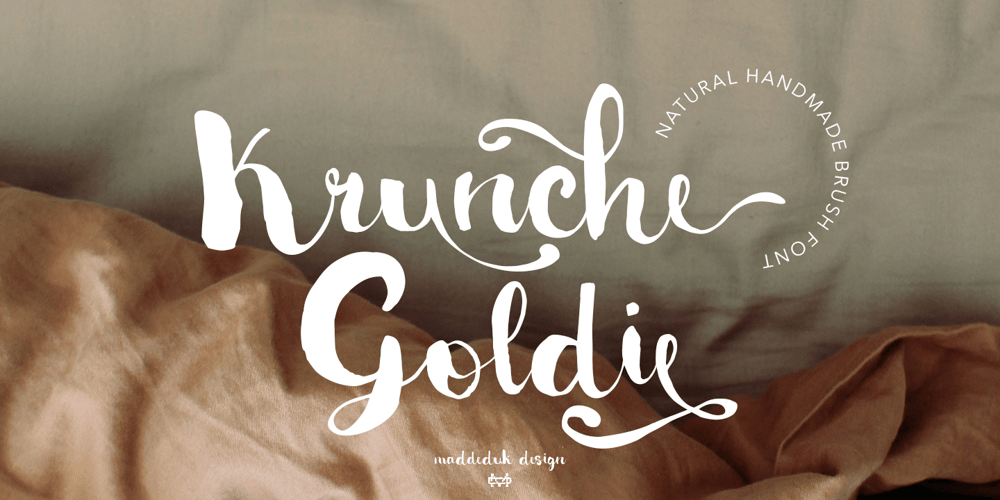 Krunche Goldie font