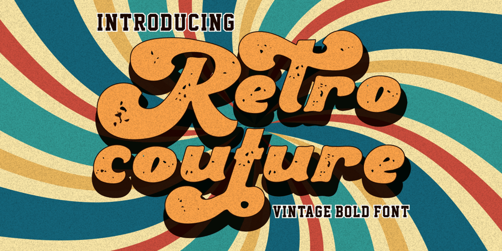 Retro Couture font