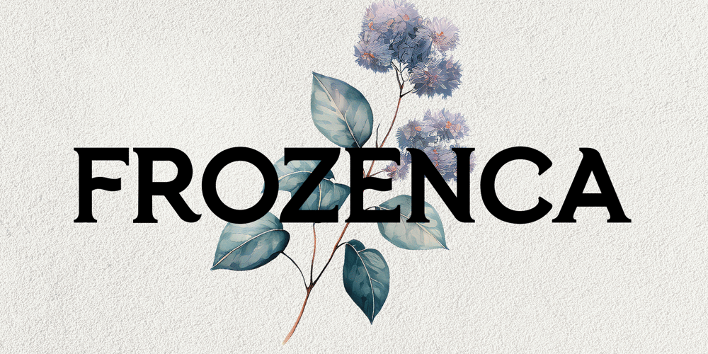 Frozenca Script Typeface font