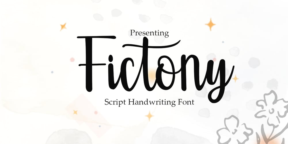 Fictony font