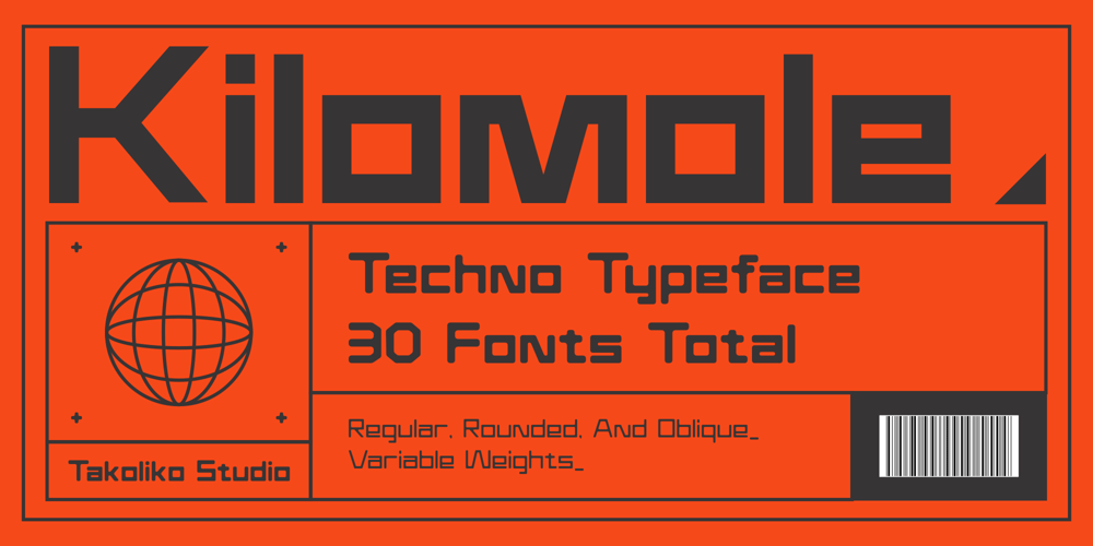 Kilomole font