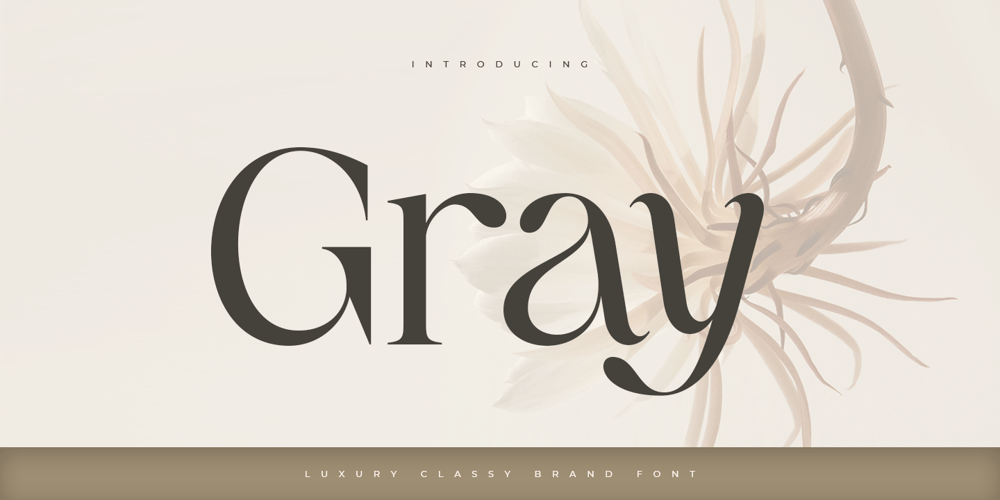 Gray font