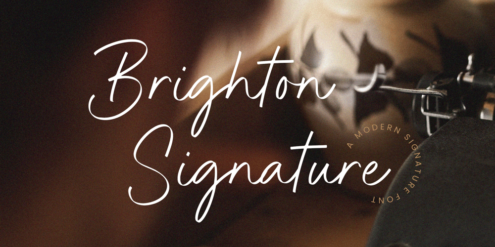 Brighton Signature font