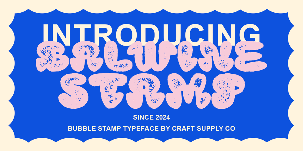 Balwine Stamp font
