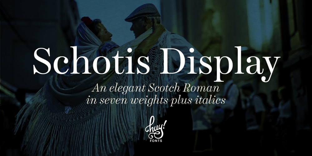 Schotis Display font