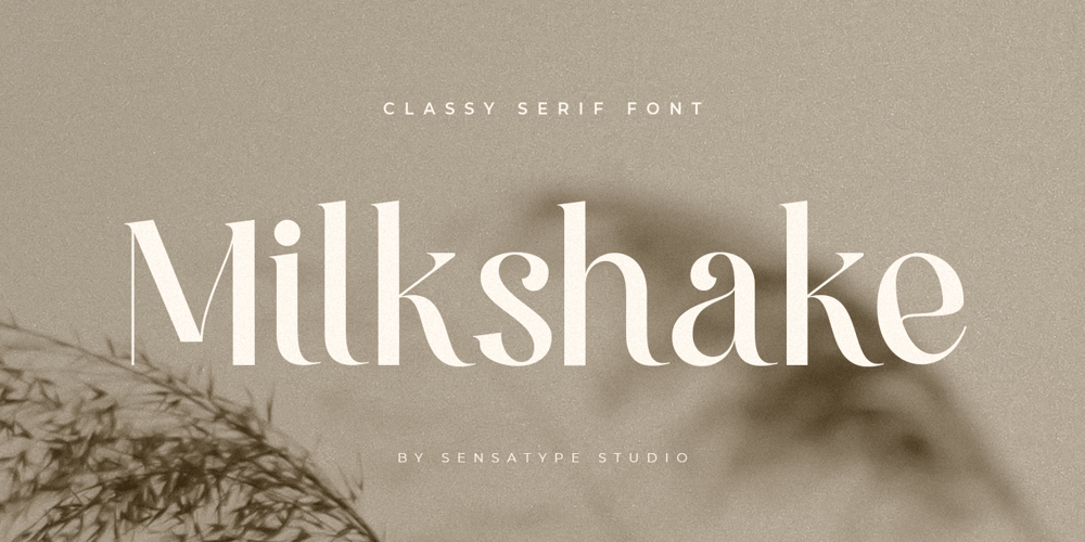 Milkshake font