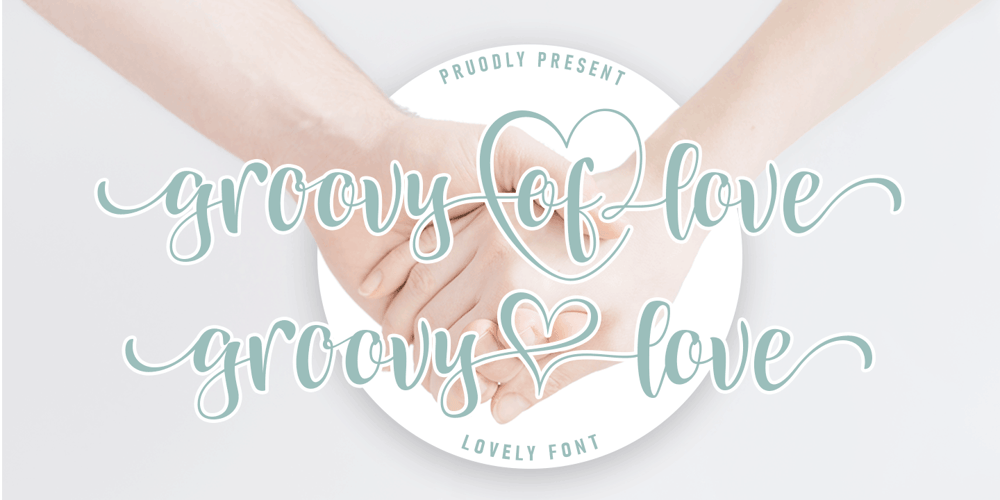 Groovy of love font
