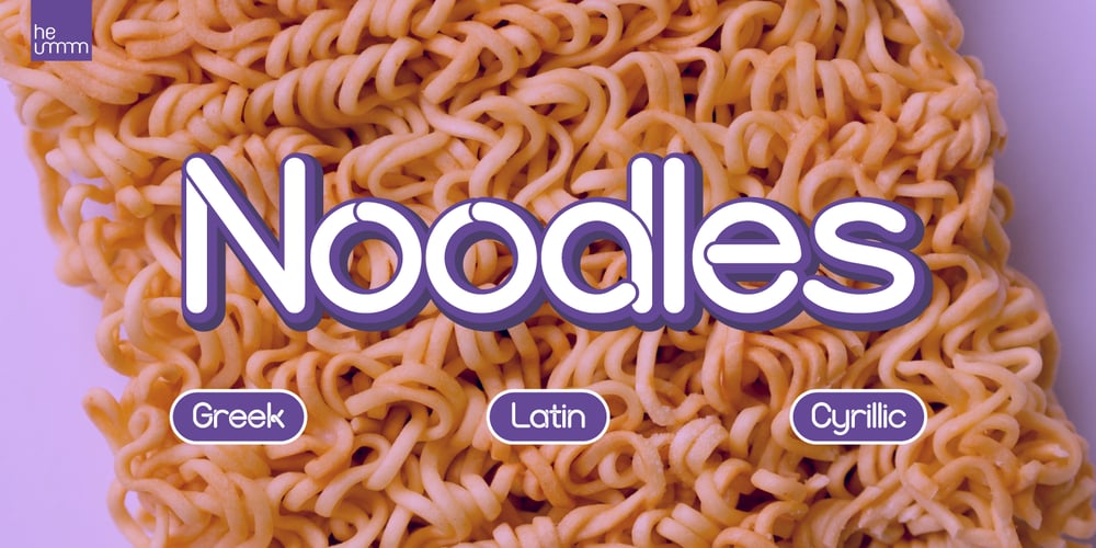 HU Noodles font