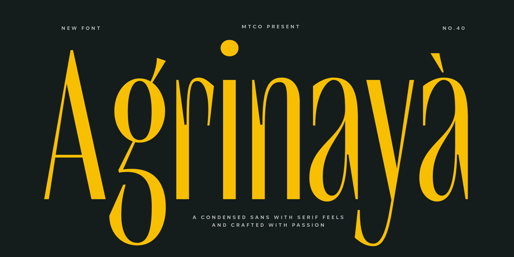 MTC Agrinaya font