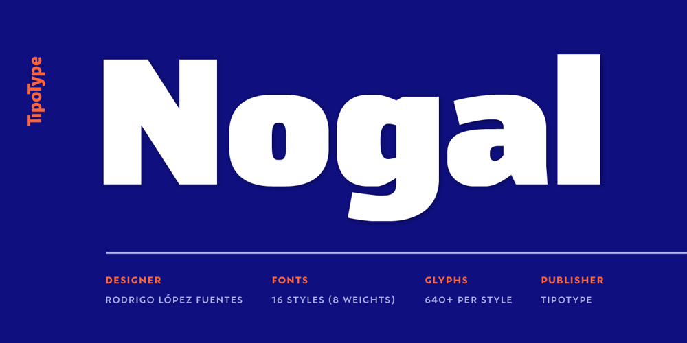 Nogal font