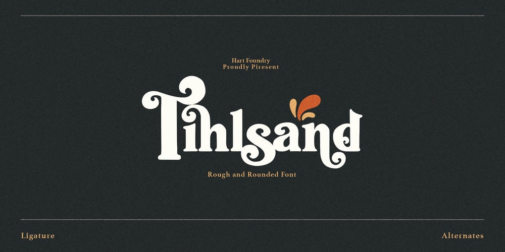 Tihlsand font