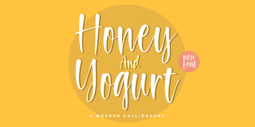 Honey and Yogurt font