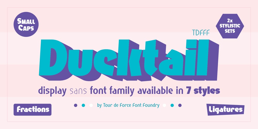Ducktail font