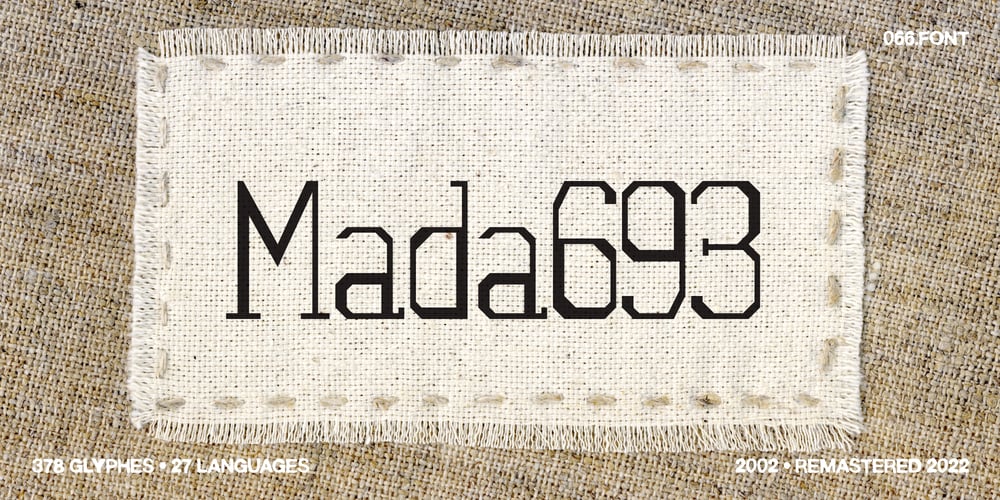 Mada693 font