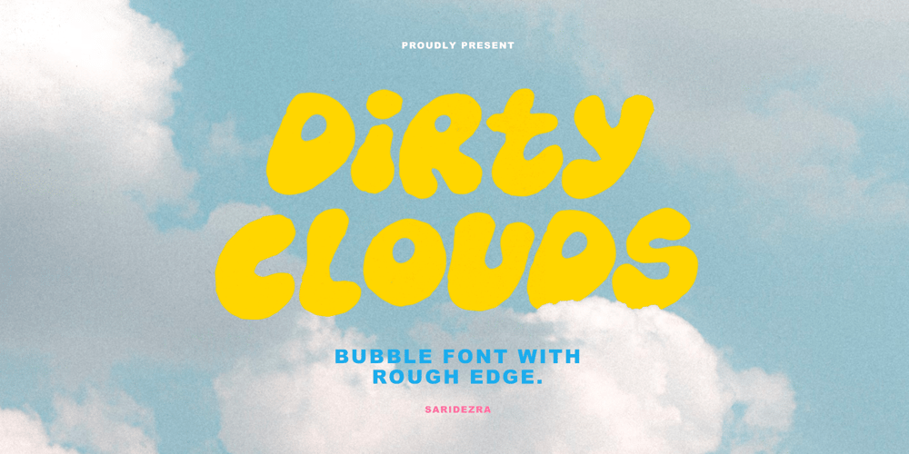 Dirty Clouds font