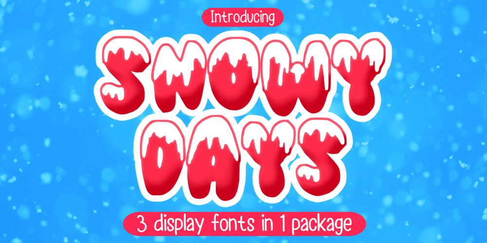 Snowy Days font