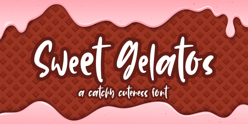 Sweet Gelatos font