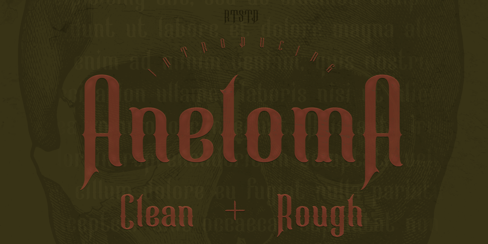 Aneloma font