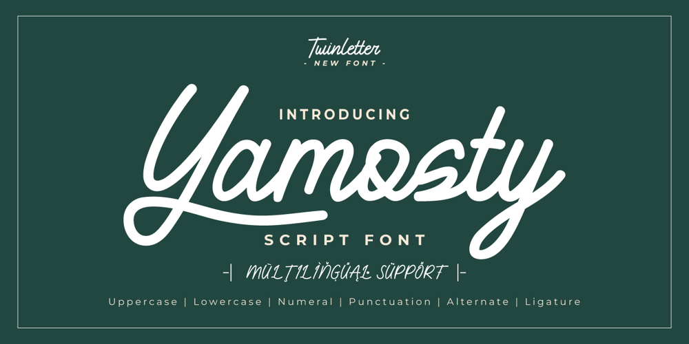 Yamosty font