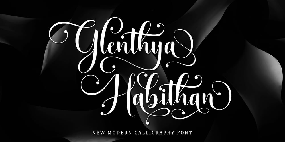 Glenthya Habithan font