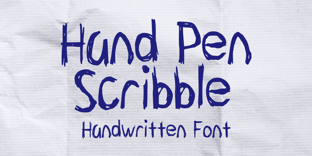 Hand Pen Scribble font