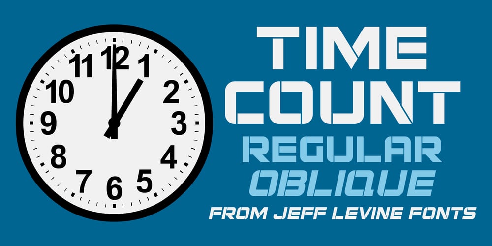 Time Count JNL font