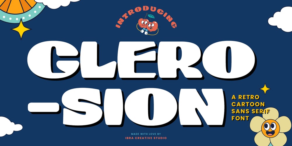 Glerosion font