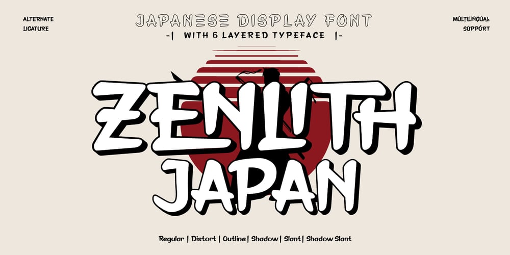 Zenlith Japan font