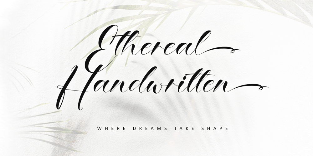 Ethereal Handwritten font