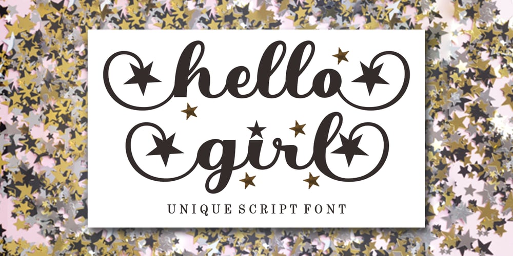 Hello Girl font