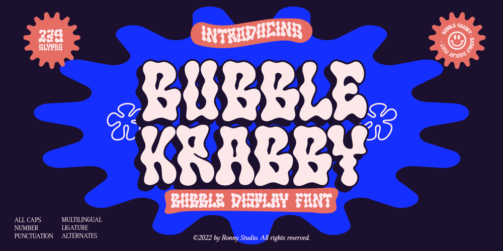 Bubble Krabby font