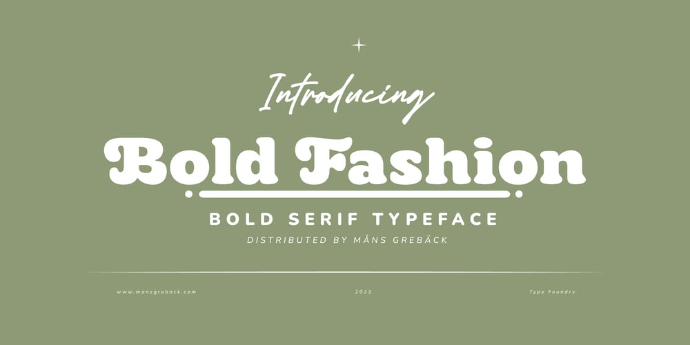 Bold Fashion font